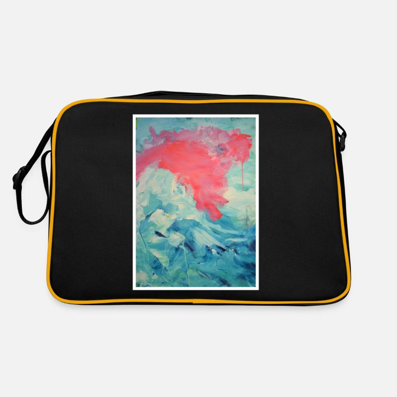Original Art Print "Wolf" Retro Bag