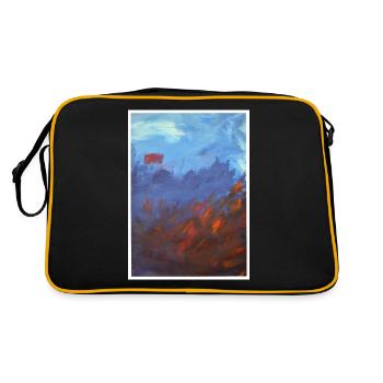 Original Art Print "Sturmsee" - Retro Bag - black/gold - Back