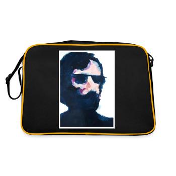 Original Art Print "Glasses" - Retro Bag - black/gold - Back