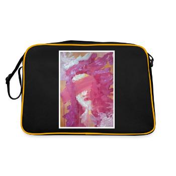 Original Art Print "Suffering" - Retro Bag - black/gold - Back