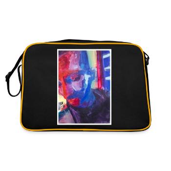 Original Art Print "LSD" - Retro Bag - black/gold - Back