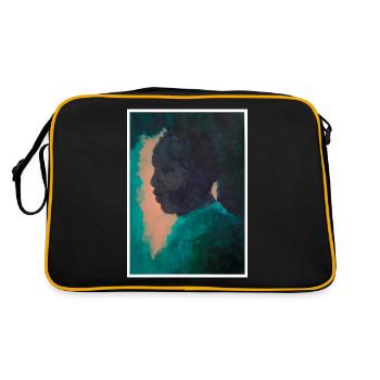 Original Art Print "Heir" - Retro Bag - black/gold - Back