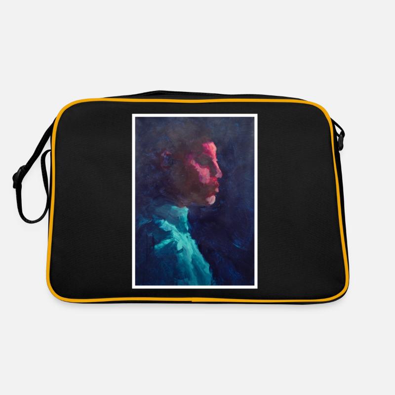 Gravure d'art originale "Cassiopée" - Sac Retro - noir/or