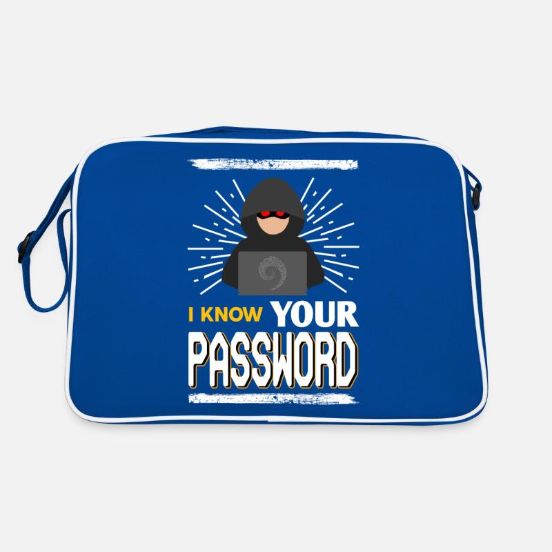 Hacker - Ich kenne dein Passwort Retro Tasche