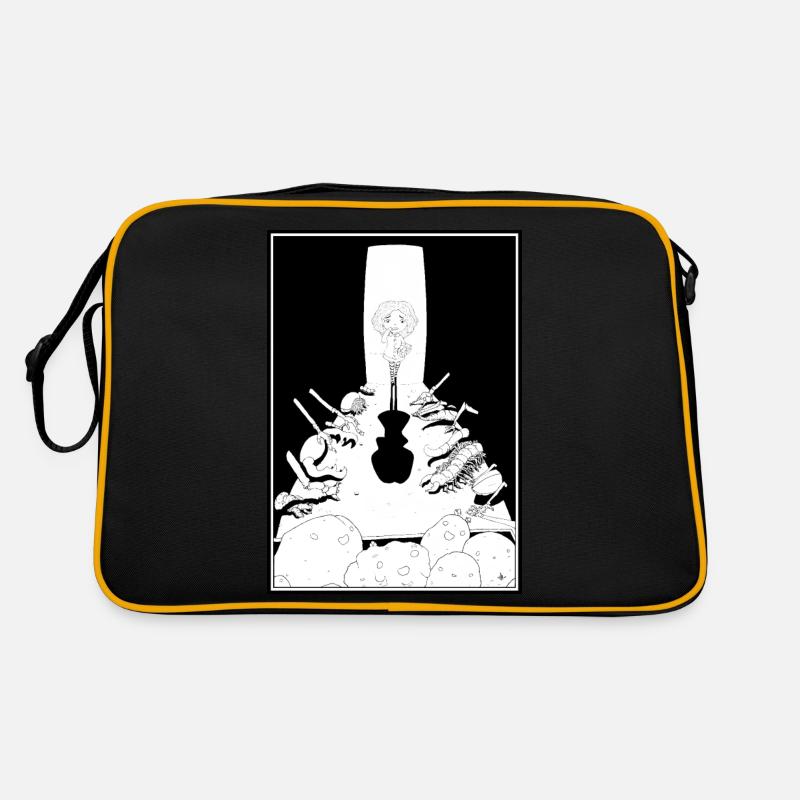Happy Potatoes - Retro Tasche - Schwarz/Gold