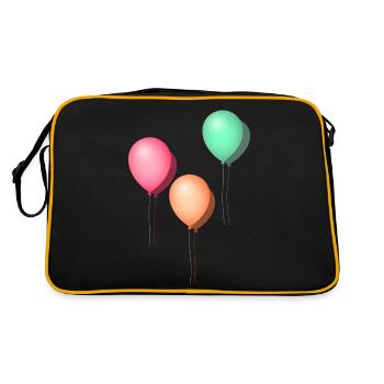 Balloons pastel - Retro Bag - black/gold - Back