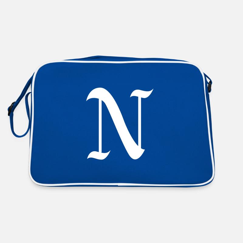 Letter N personalized gift alphabet first name Christmas Retro Bag