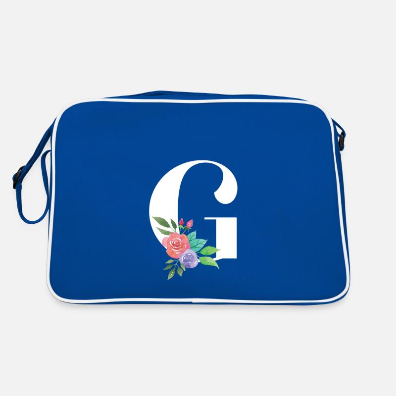 Letter G personalized gift alphabet first name Christmas Retro Bag