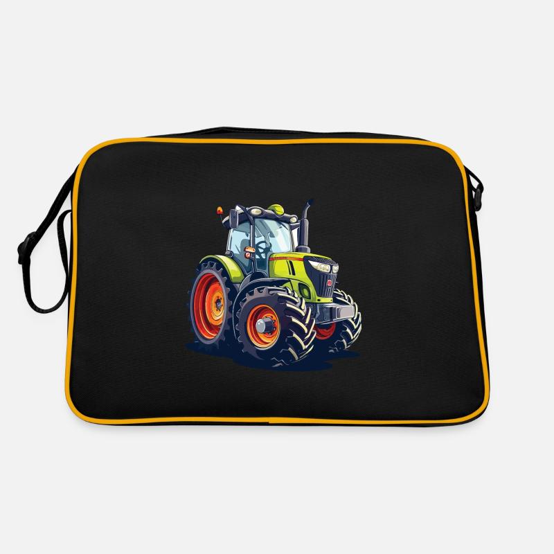 Dorfkind Traktor Bauer und Bauer Geschenk Retro Tasche