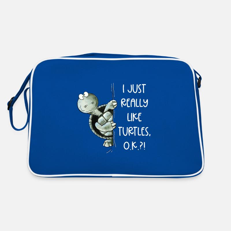 J’aime vraiment les tortues Turtle Spruch Sac Retro