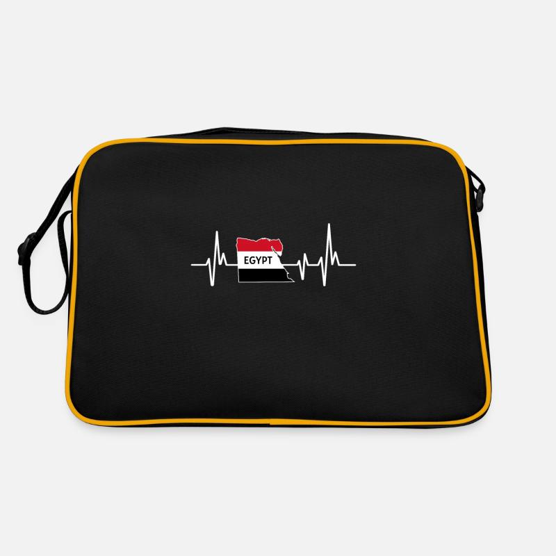 Heartbeat Design Drapeau égyptien Egypte Sac Retro