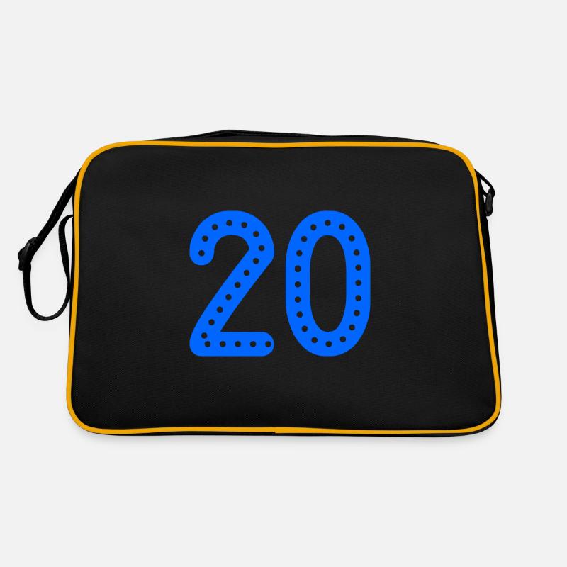 20 ANS. 20e ANNIVERSAIRE. ANNIVERSAIRE 20 ANS. 20 Sac Retro