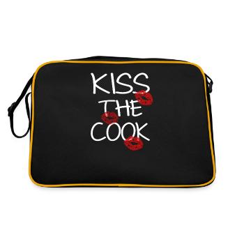 KISS THE COOK - Sac Retro - noir/or - Dos