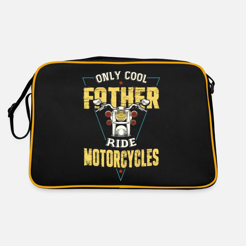 Only Cool Father Ride Motorcycles Father's Day Biker Retro Bag