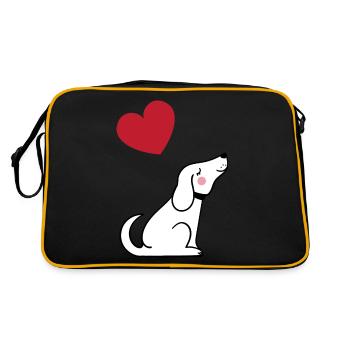 Dog - Retro Bag - black/gold - Back