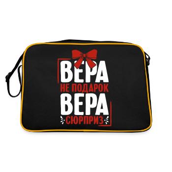 Vera dit en Russie russe pour les Russes - Sac Retro - noir/or - Dos