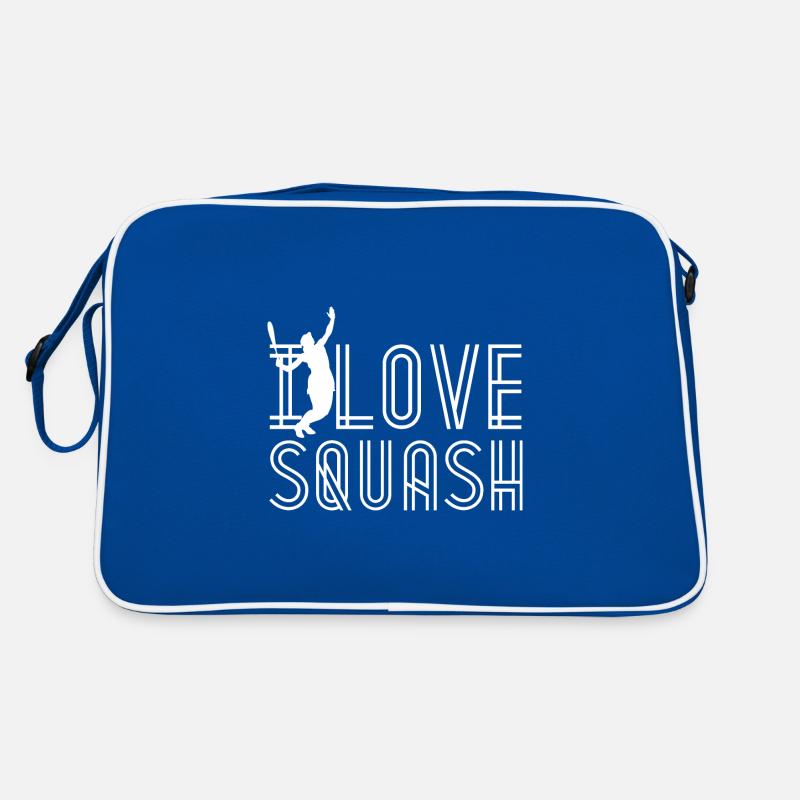 J’aime le squash squash équipe de raquette Sac Retro