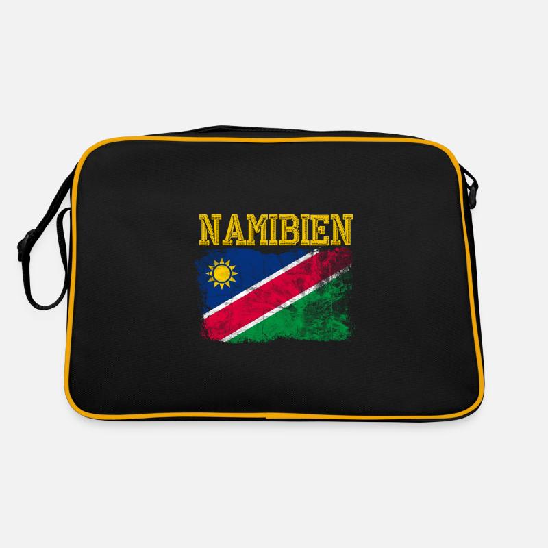 Namibia - Retro Tasche - Schwarz/Gold