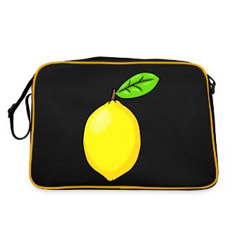 citron acide émotion émotion fruit citron - Sac Retro - noir/or - Dos