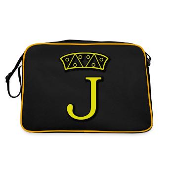 Poker Jack / Poker Bube - Retro Tasche - Schwarz/Gold - Hinten