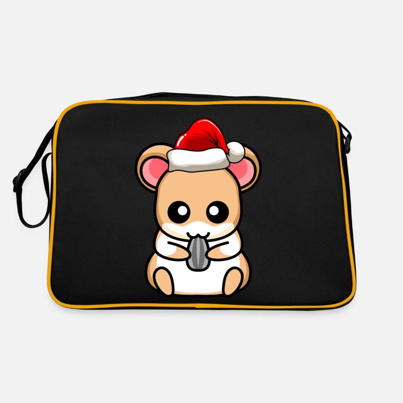 Hamster Comic Christmas Sac Retro