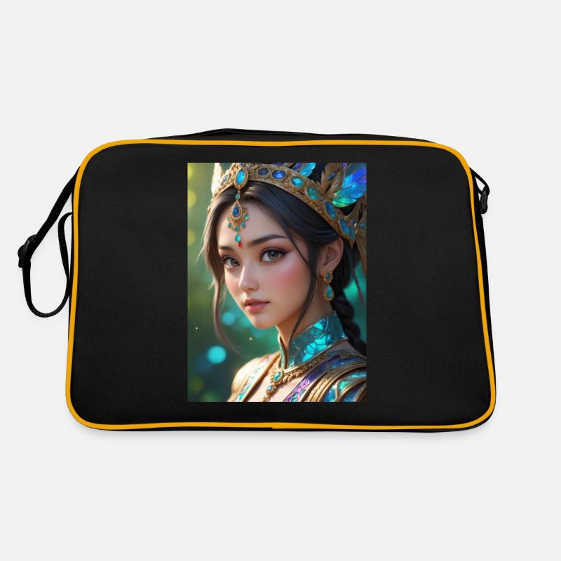 Schönes indisches Mädchen Retro Tasche