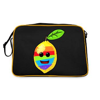 Lemon LBGT Rainbow East Fruit Lemons - Retro Bag - black/gold - Back
