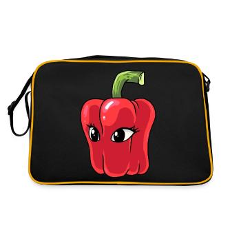 Paprika Chilli Pepperoni Spice - Retro Bag - black/gold - Back
