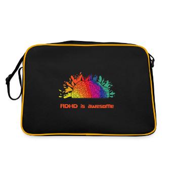 ADHD Is Awesome - Retro Bag - black/gold - Back