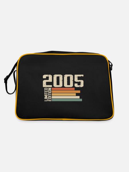 2005 Vintage - Retro 2005 Cadeau Anniversaire 2005 - Sac Retro - noir/or - Dos