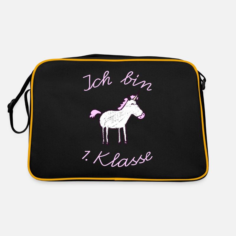 Einschulung_EInhorn_Ich am 1st grade Retro Bag