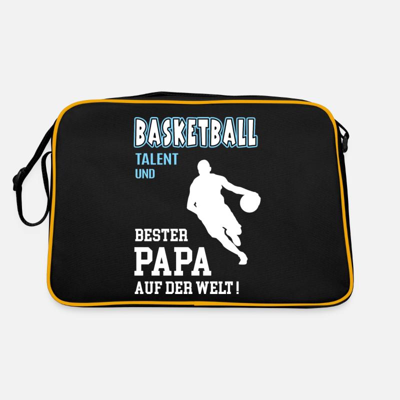 Basketball Bester Papa Vater Vatertag Geburtstag Retro Tasche