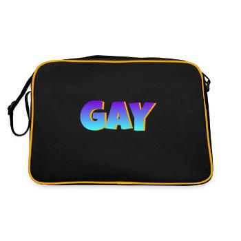 Gay - Retro Bag - black/gold - Back