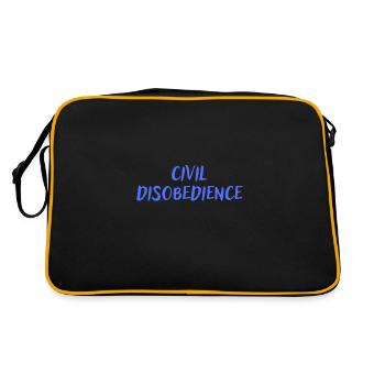 Civil disobedience - Retro Bag - black/gold - Back