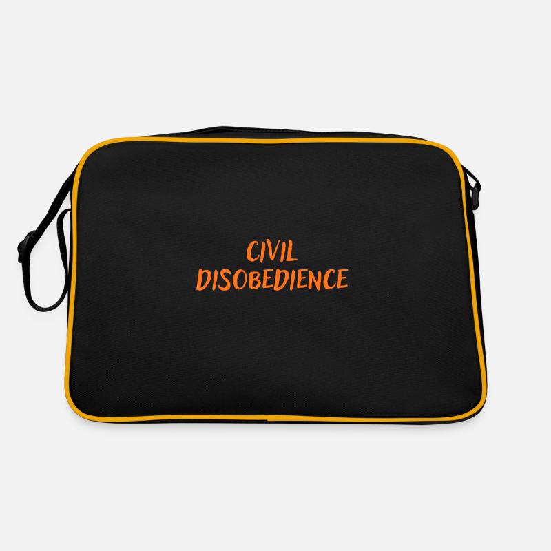 Civil disobedience - Sac Retro - noir/or