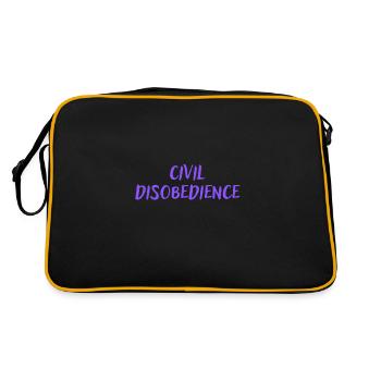 Civil disobedience - Retro Bag - black/gold - Back