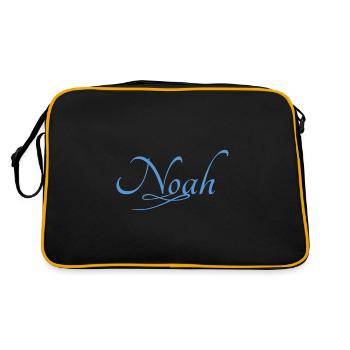 Noah - Retro Bag - black/gold - Back