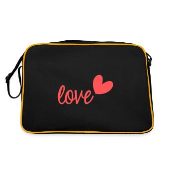 LOVE. MA CHERIE. MON CHERI. CHERI. I LOVE YOU - Sac Retro - noir/or - Dos
