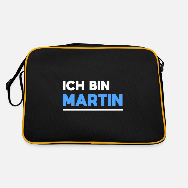 Martin Name Spruch für stolze Martins Retro Tasche