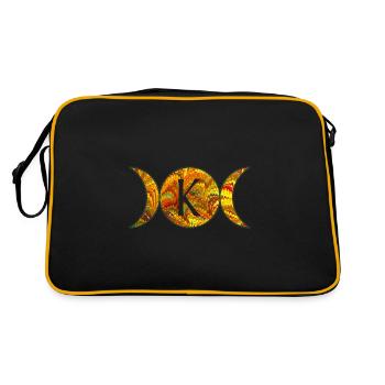 mondphasen e 38 k - Retro Tasche - Schwarz/Gold - Hinten