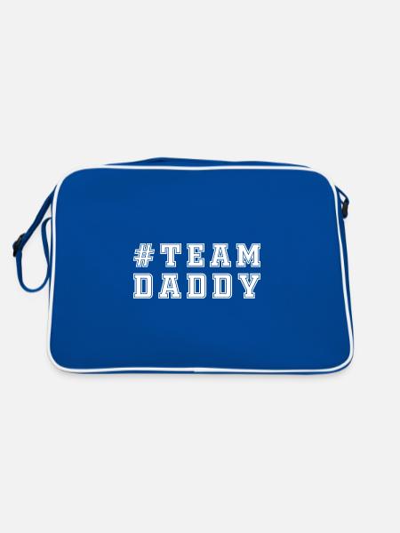 TEAM DADDY - Retro Bag - blue/white - Back