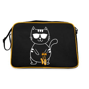 Ballet Ballerine Ballet Danseur - Sac Retro - noir/or - Dos