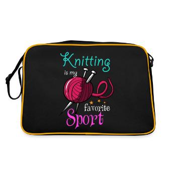 Knit - Retro Bag - black/gold - Back