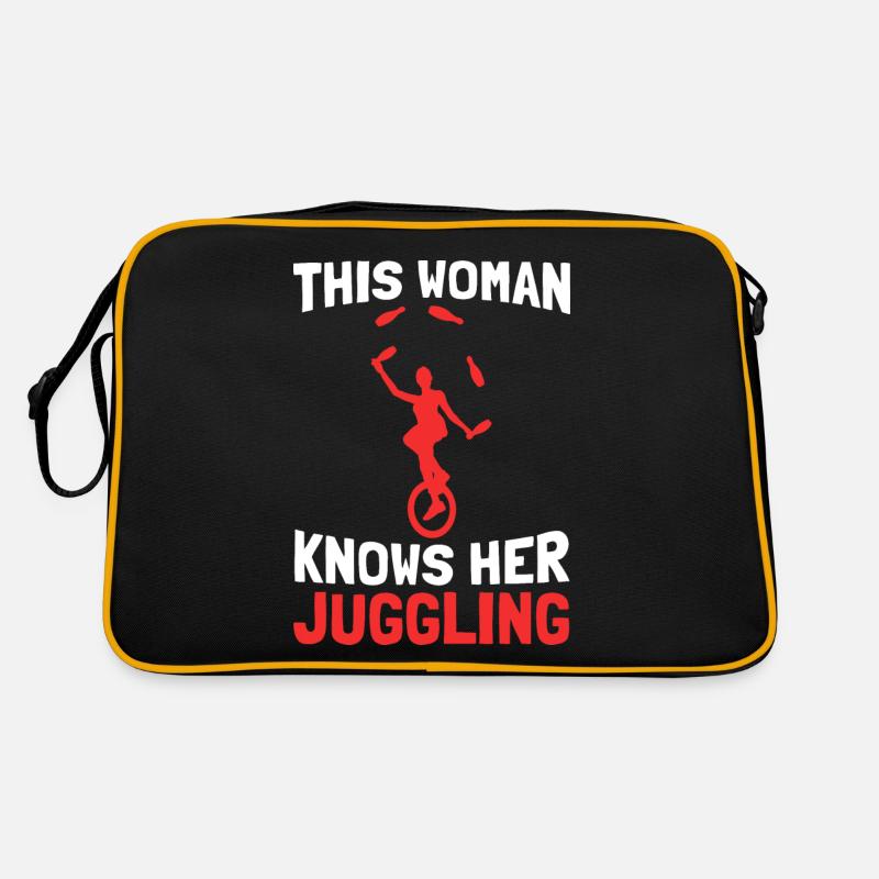 Jonglieren Jongleur Retro Tasche