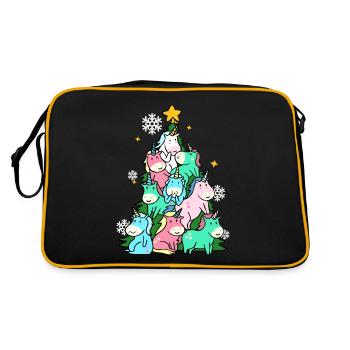 Unicorn fir - Retro Bag - black/gold - Back