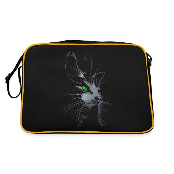 The Cat.png - Retro Bag - black/gold - Back