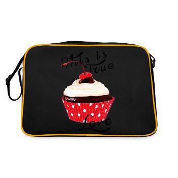MUFFINS - Sac Retro - noir/or - Dos