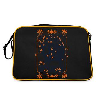 I love you deerly- Liebe Hirsch Reh Tier - Retro Bag - black/gold - Back