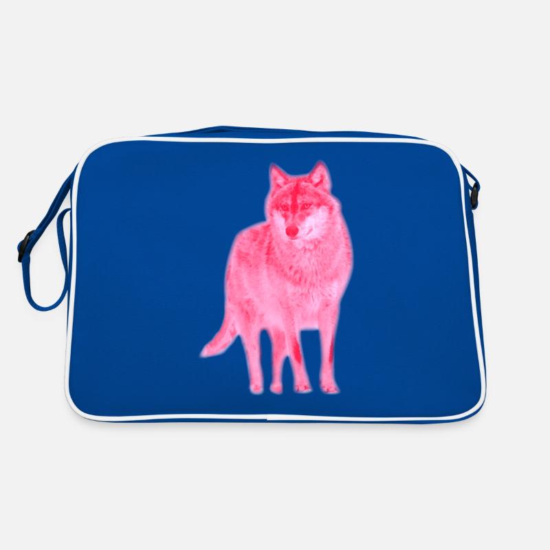 wolf lupus wolves pack wild Retro Bag