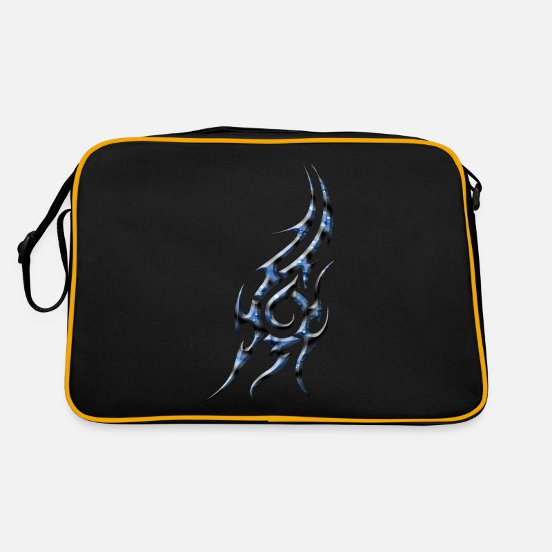 Tribal 1 von Custom - Retro Tasche - Schwarz/Gold